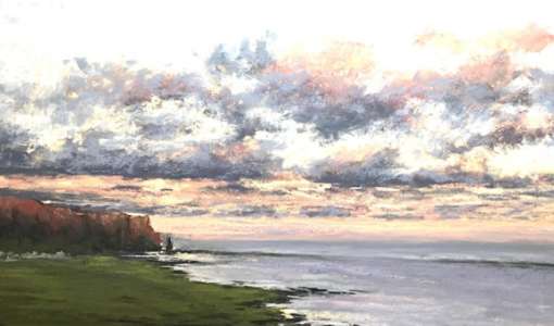 Nordische Landschaft in Pastell