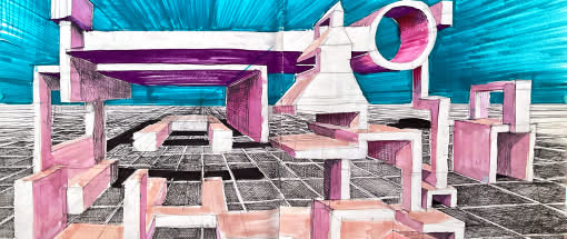 Zentralperspektive im Urban Sketching